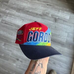 Chase Racewear Jeff Gordon NASCAR Hat‎ Rainbow Racing Cap #24 Mens